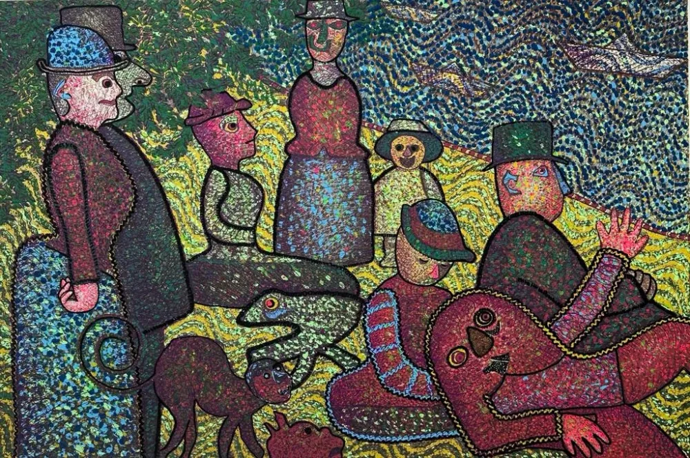 Screenprint Baj - D'Aprè la Grand Jatte