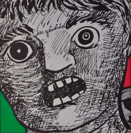 Lithograph Baj - Des Générs