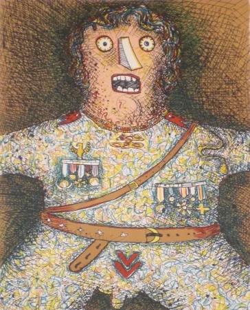 Lithograph Baj - Du Soldat