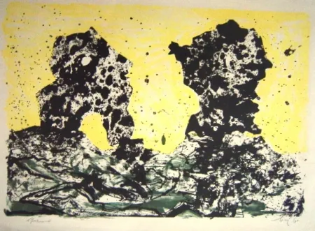 Lithograph Baj -  Due Personnaggi