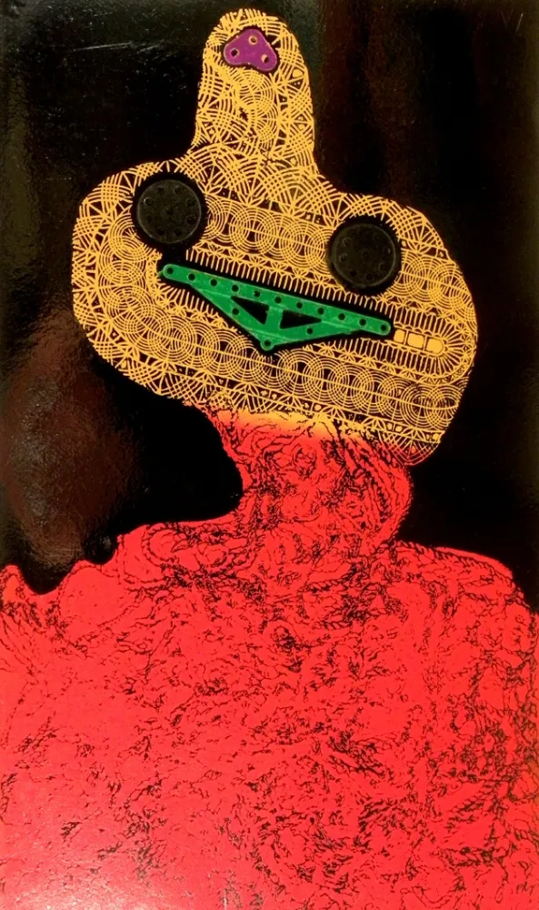 Engraving Baj - Femme en fleurs