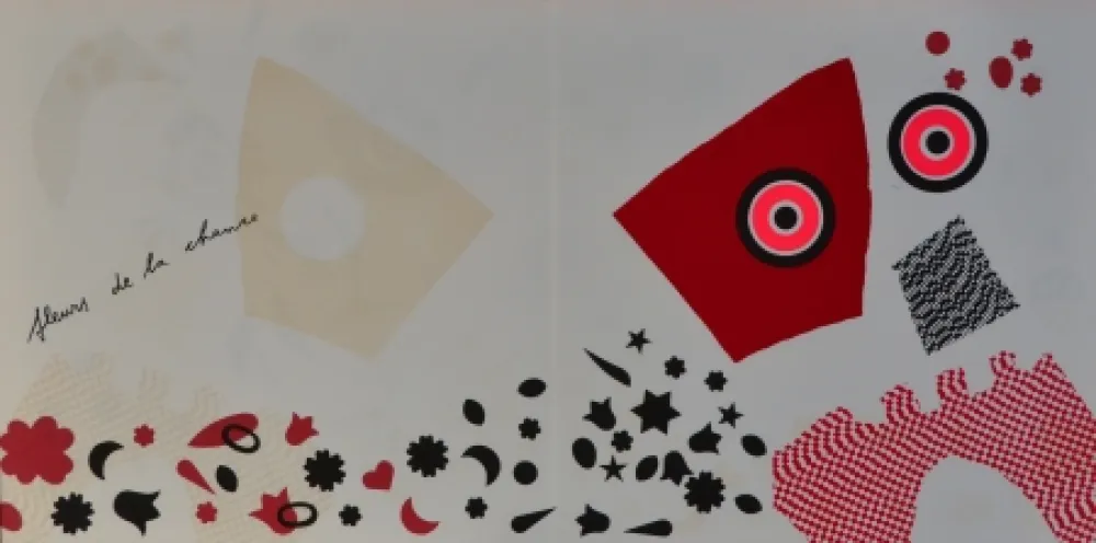 Lithograph Baj - Fleurs de la chance