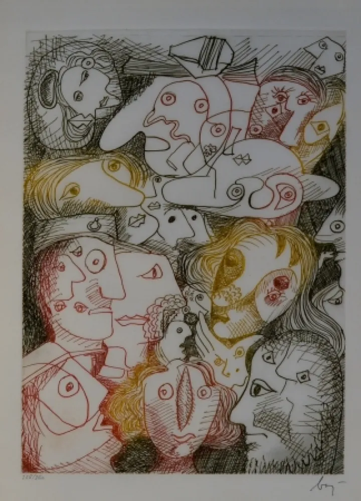 Engraving Baj - Folla all'autodromo