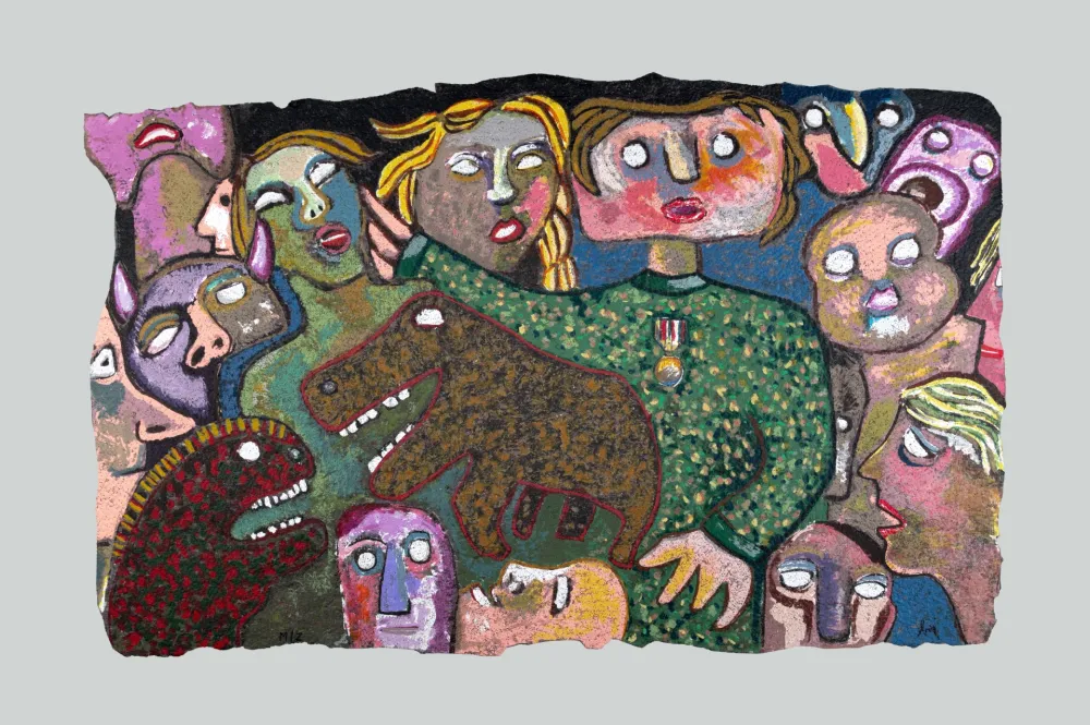 Screenprint Baj - Folla mutante