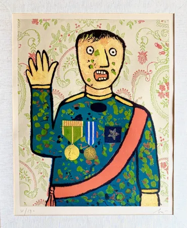 Lithograph Baj - Generale