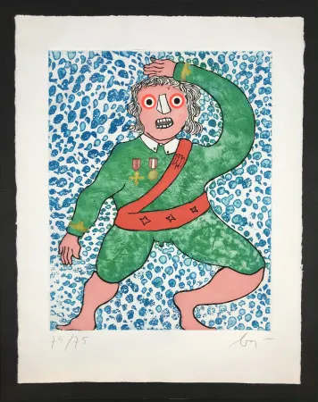 Etching Baj - Generale Danzante