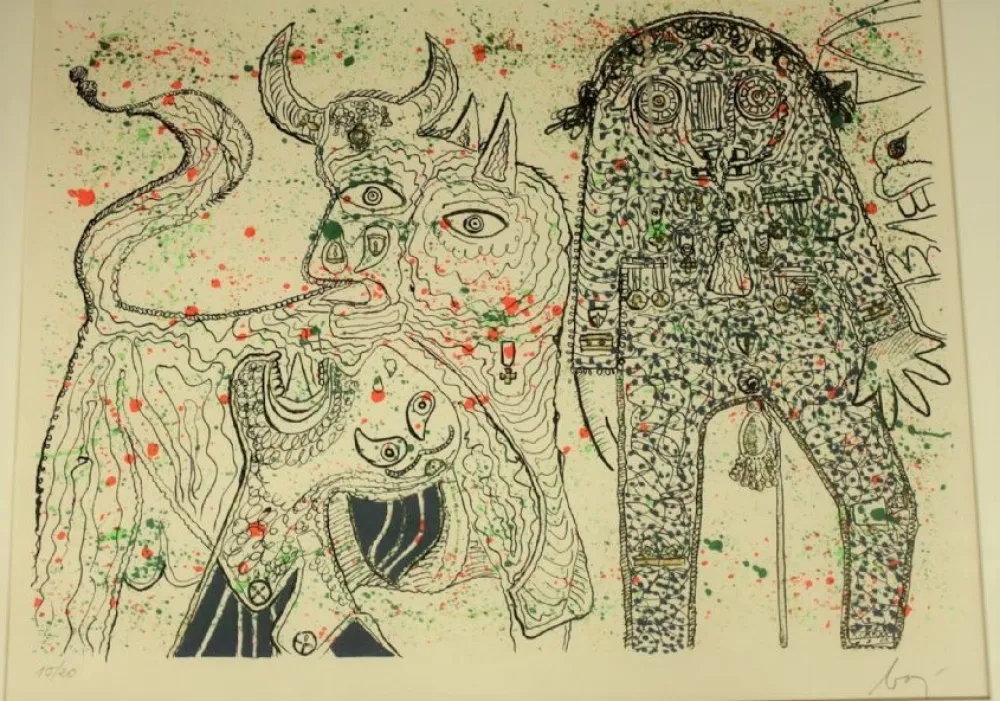 Lithograph Baj - Guernica