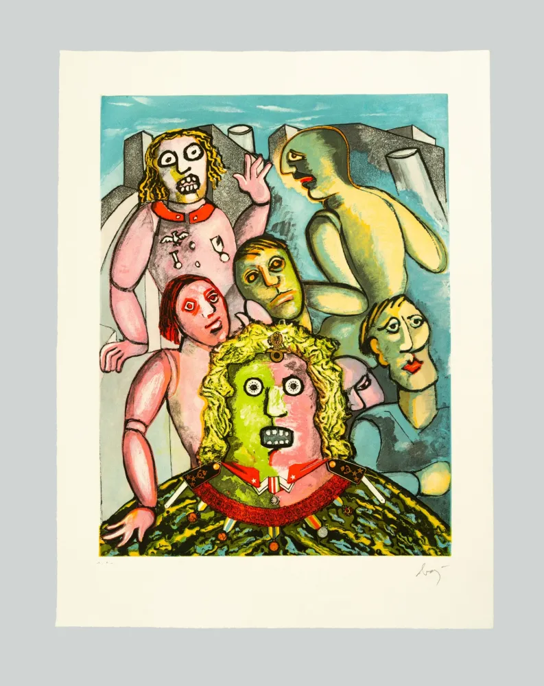 Etching And Aquatint Baj - Il generale e i suoi fantasmi