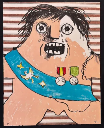 Lithograph Baj - Il Maresciallo di Sassonia