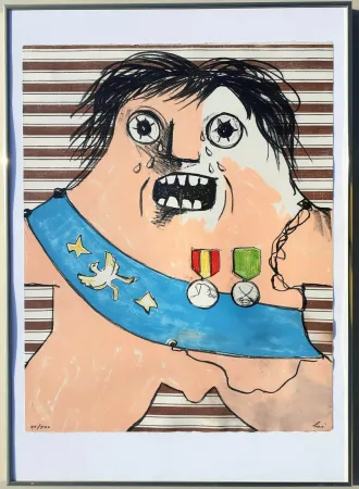 Lithograph Baj - Il maresciallo di Sassonia