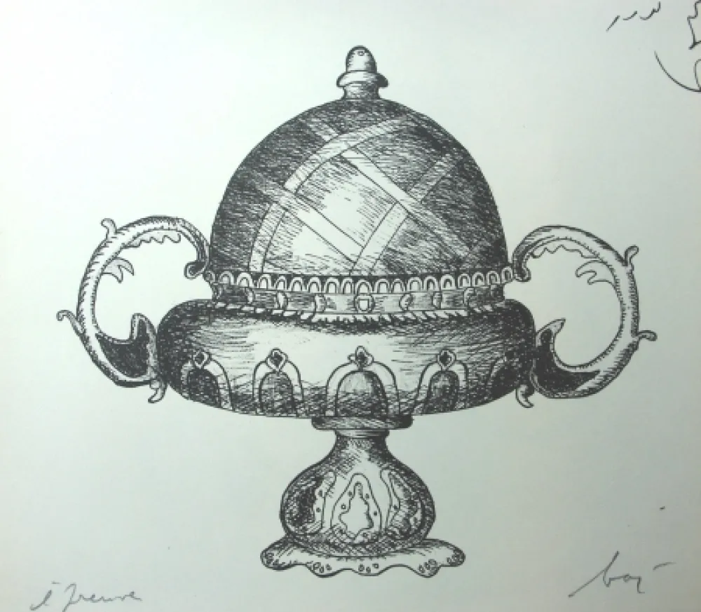 Lithograph Baj - Incongruité