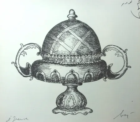 Lithograph Baj - Incongruité