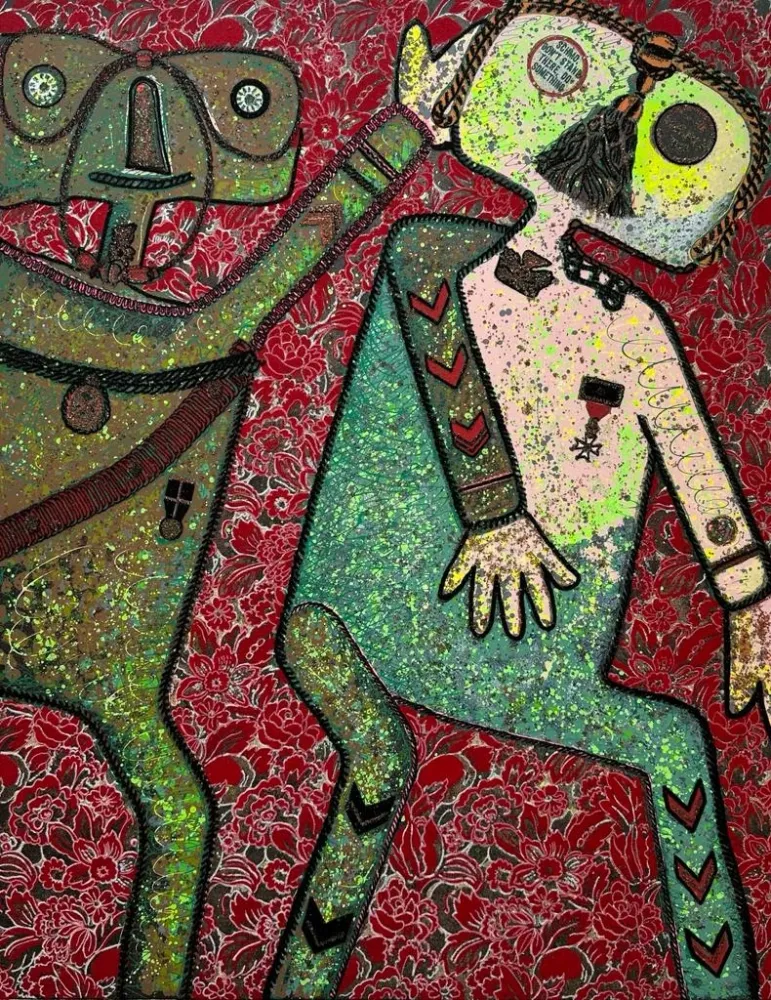 Screenprint Baj - Le Conte de Hornes et Guillaume de Nassau