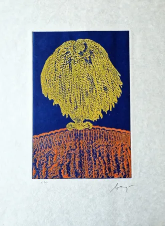 Engraving Baj - Le lièvre de la lune