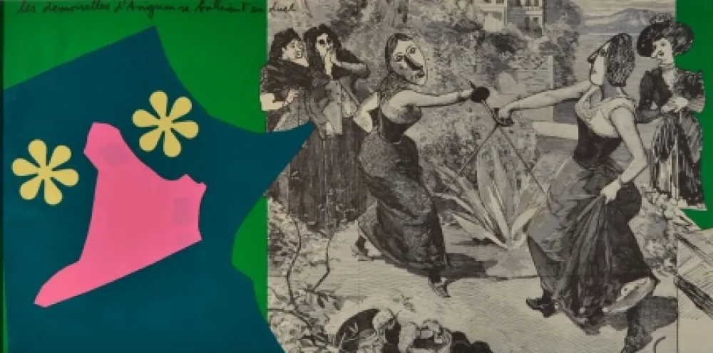 Lithograph Baj - Les demoiselles d’Avignon