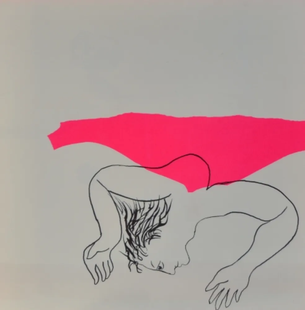 Lithograph Baj - Les drogués