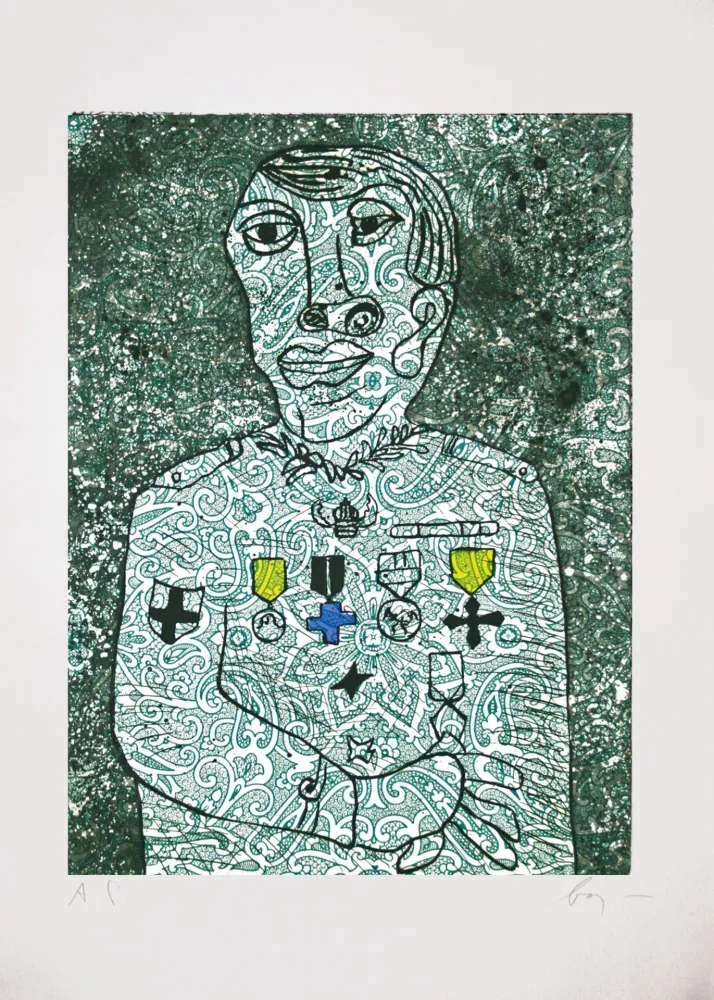 Etching Baj - Personnage de guerre