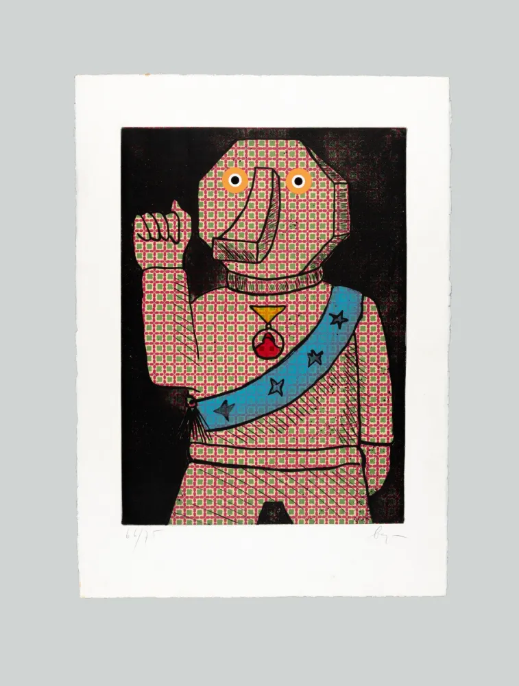 Etching And Aquatint Baj - Piccolo Ubu