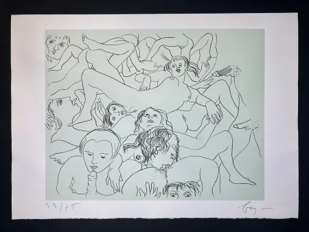 Etching Baj - SADE IN ITALY – complete folder with 8 erotic etchings