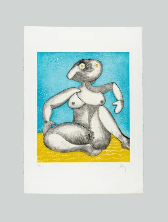 Etching Baj - The great european nude