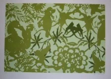 Lithograph Baker - Feuillages 1