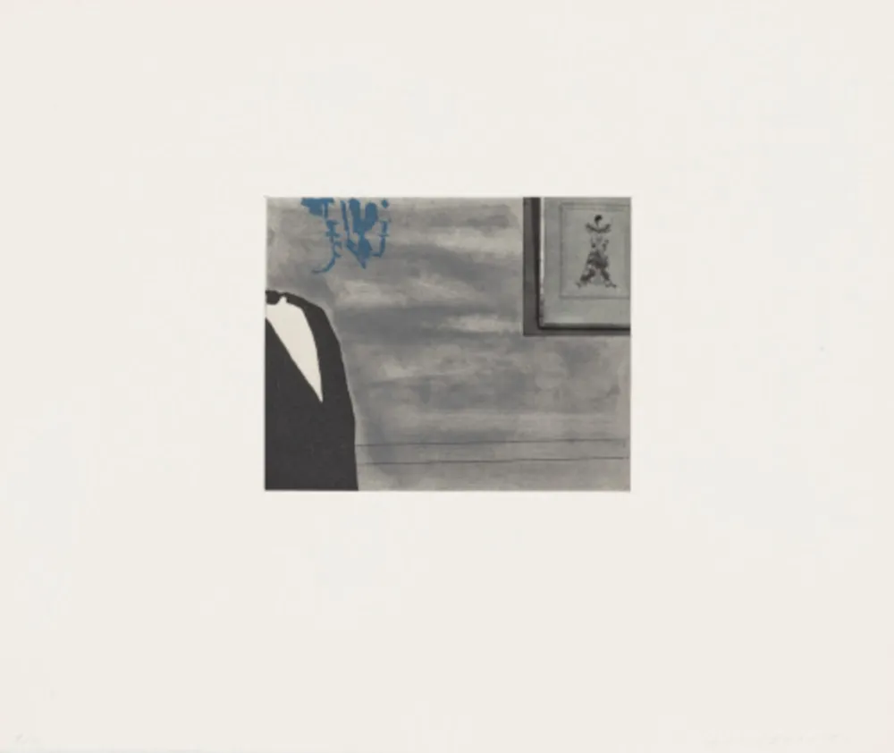 Etching And Aquatint Baldessari - Black Dice 1