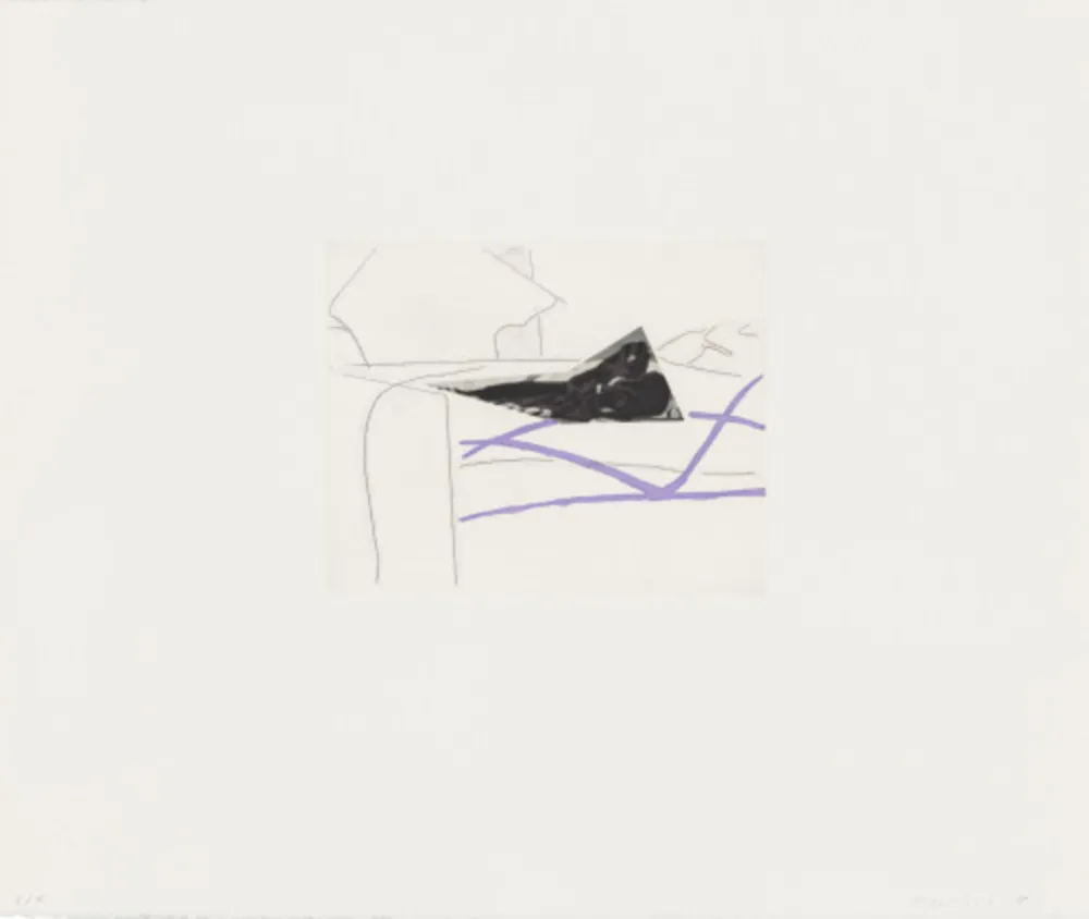 Etching And Aquatint Baldessari - Black Dice 5