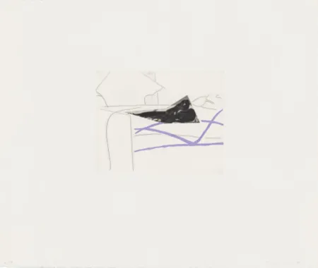 Etching And Aquatint Baldessari - Black Dice 5