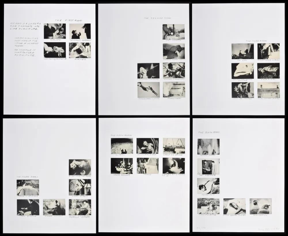 Lithograph Baldessari - Six Rooms