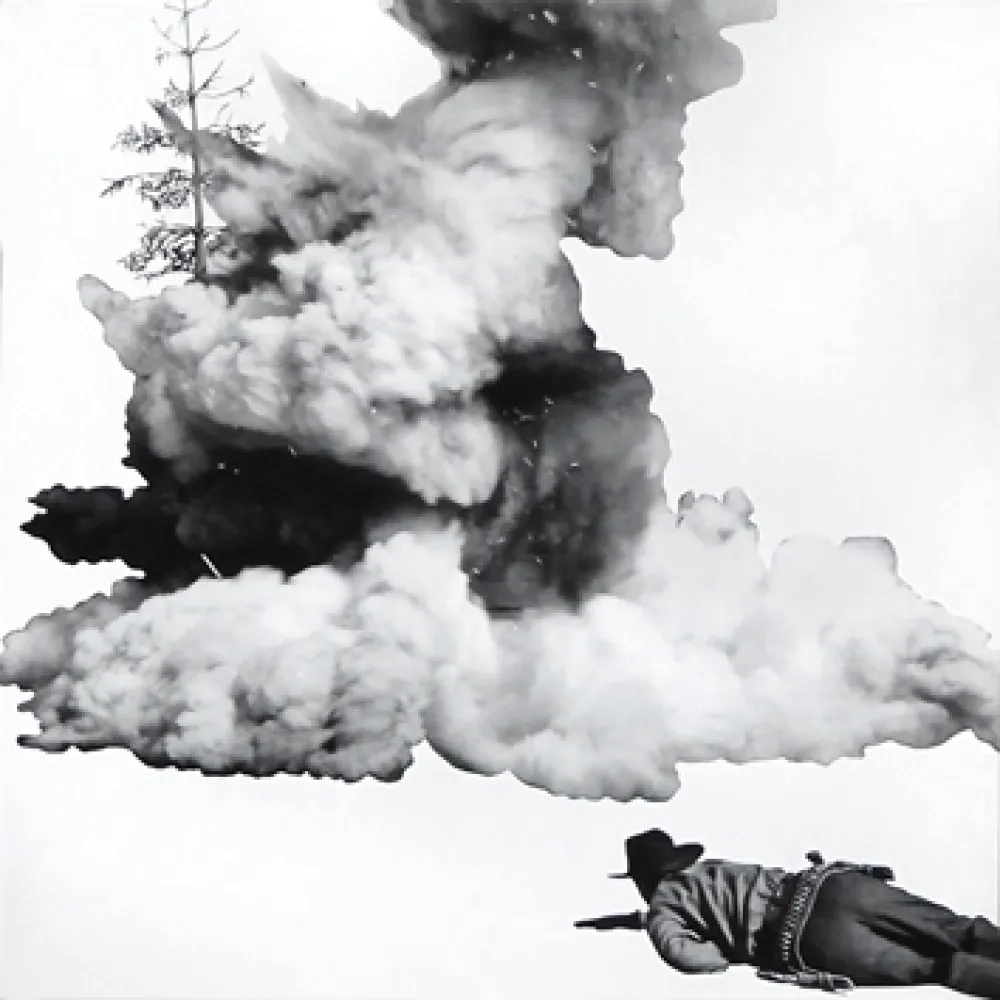 Lithograph Baldessari - Smoke, Tree, Shadow and Person 