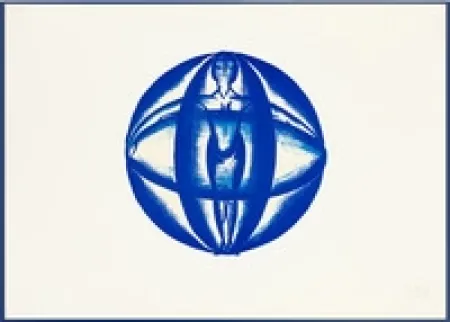 Lithograph Balla - Donna Albero