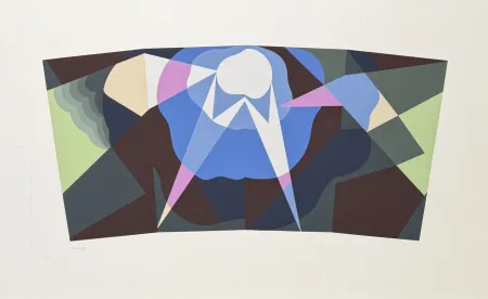 Screenprint Balla - Giacomo Balla (1871–1958) - Balla futurista - Colour screen printing on paper - 1914
