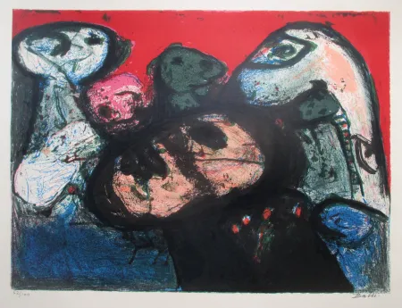 Lithograph Balle - Composition