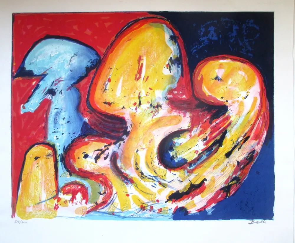 Lithograph Balle - Composition