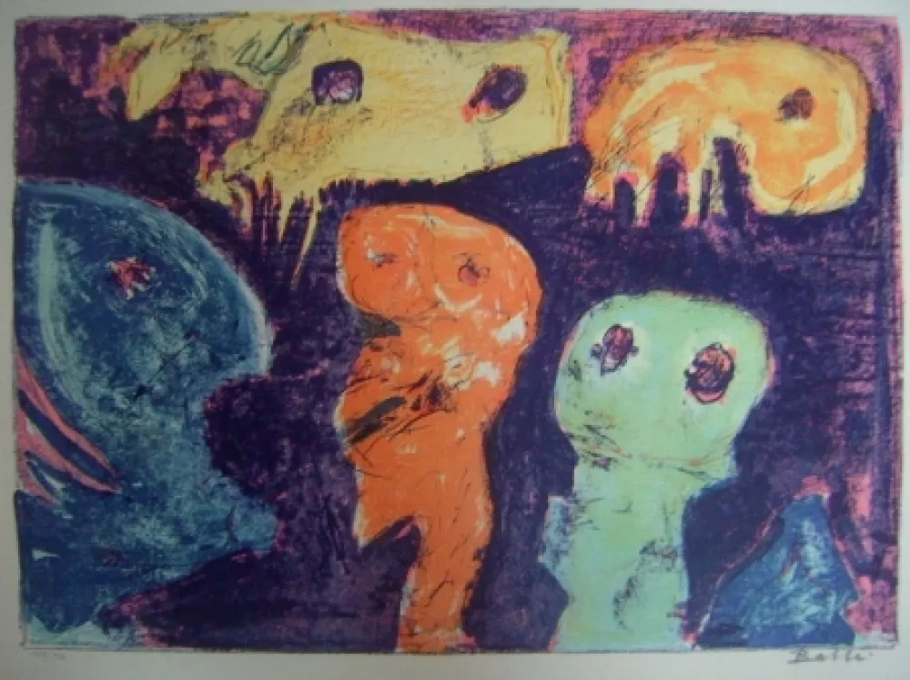 Lithograph Balle - Små Fiksstjerner -  Little  Fixed Stars