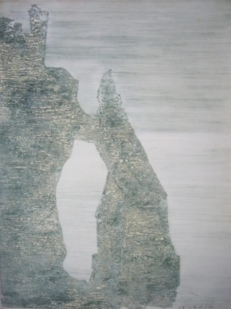 Etching Ballif - Etretat