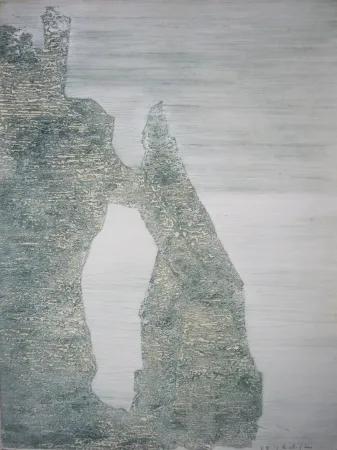 Etching Ballif - Etretat