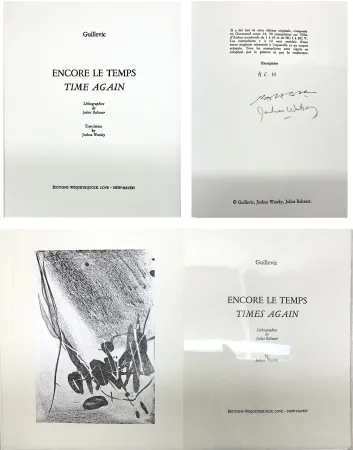 Illustrated Book Baltazar - Guillevic : ENCORE LE TEMPS / TIME AGAIN