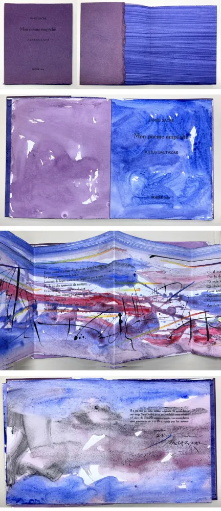 Illustrated Book Baltazar - James Sacré : MON POÈME EMPÊCHÉ. Avec des peintures originales (2010)