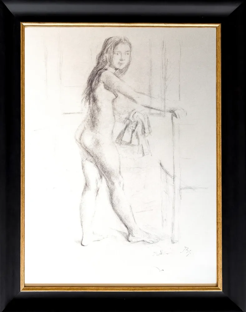 Lithograph Balthus - Jeune Femme Debou