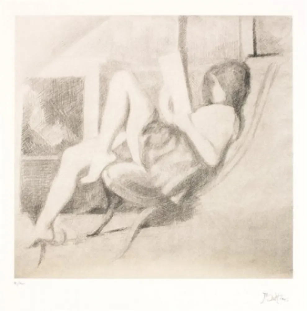 Lithograph Balthus - Jeune fille lisant