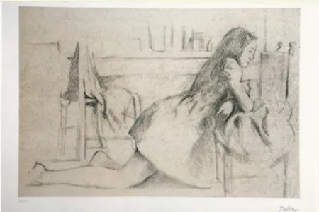 Lithograph Balthus - Untitled I (meditation)