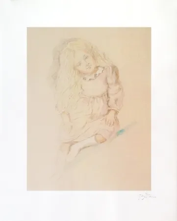 Lithograph Balthus - Valérie (1994)