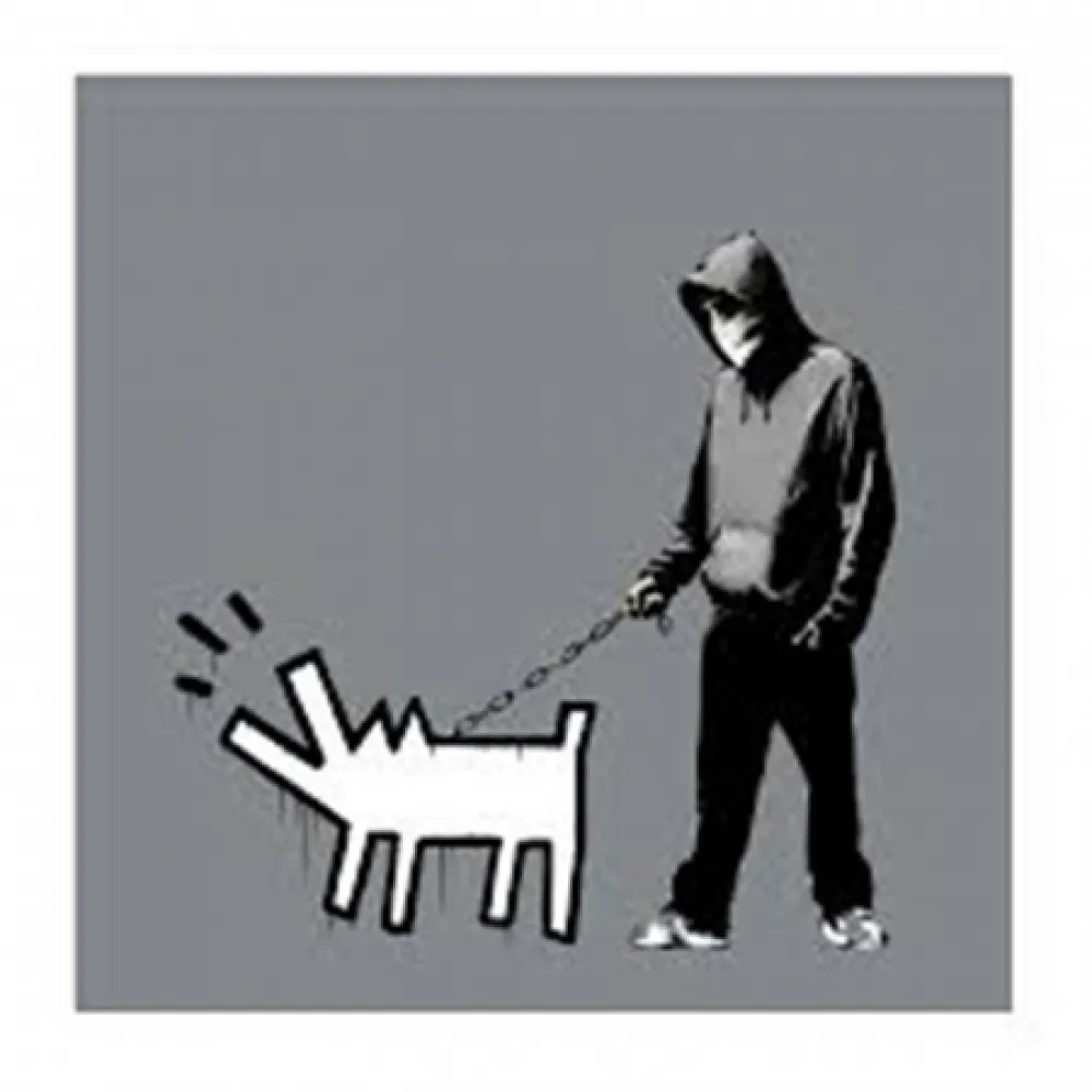 Screenprint Banksy - Choose Your Weapon (Grey)