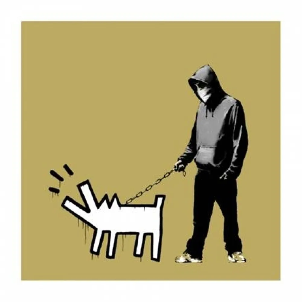 Screenprint Banksy - Choose Your Weapon - Khaki