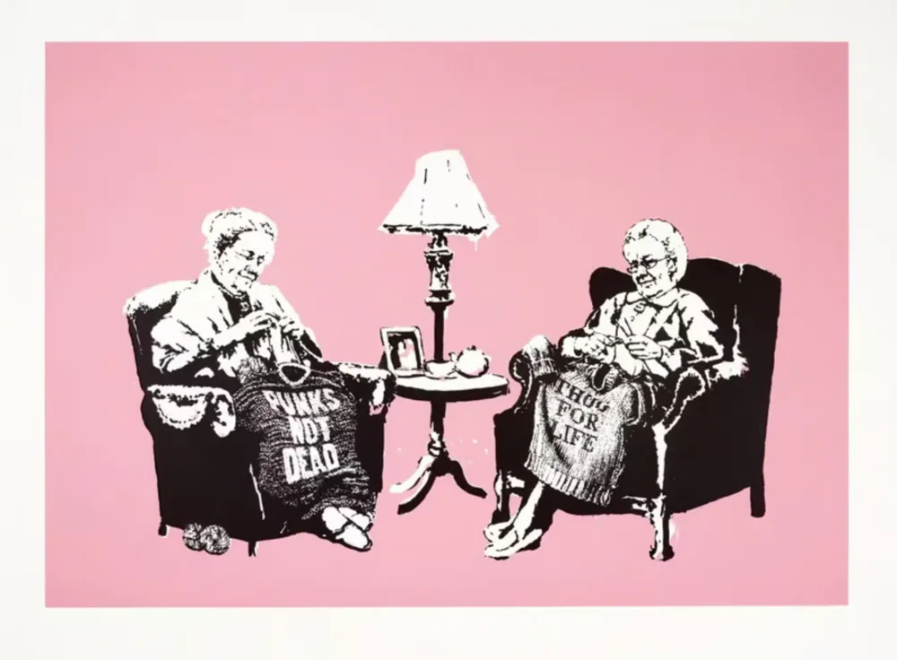 Screenprint Banksy - Grannies (Unsigned)