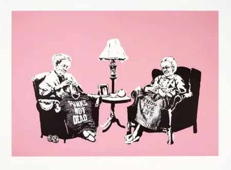 Screenprint Banksy - Grannies (Unsigned)