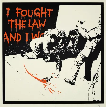Screenprint Banksy - I FOUGHT THE LAW