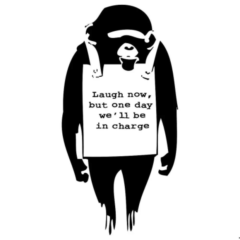 Screenprint Banksy - Laugh Now