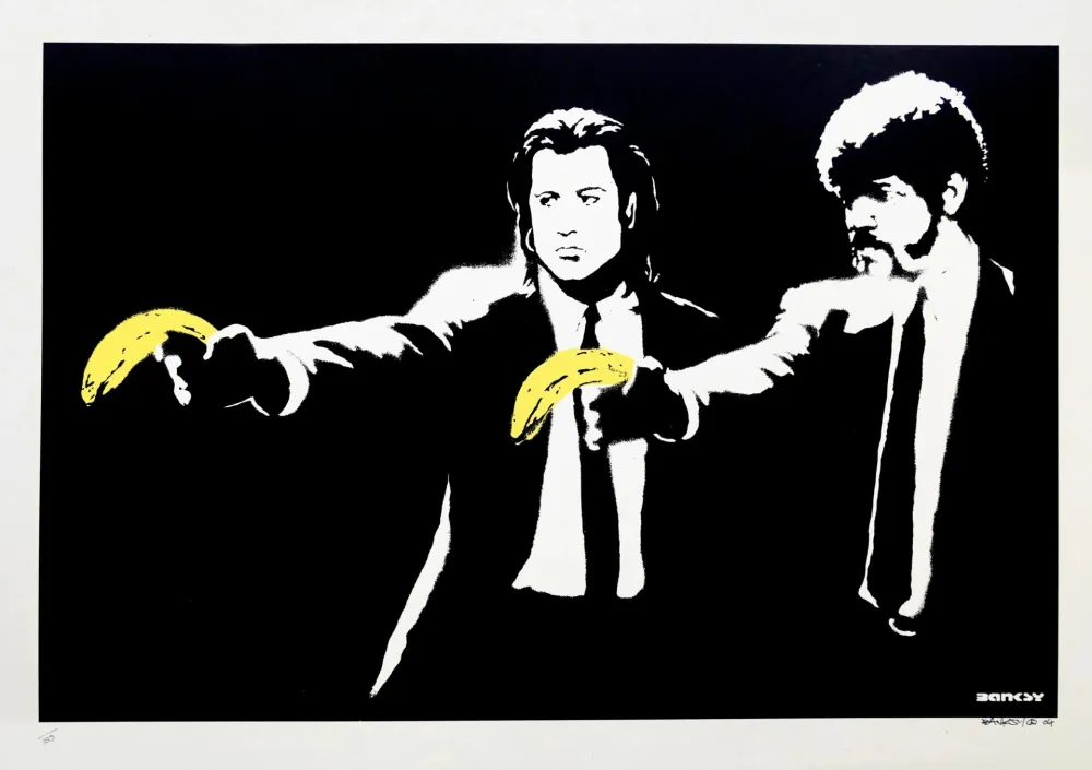 Screenprint Banksy - Pulp Fiction (unsigned)